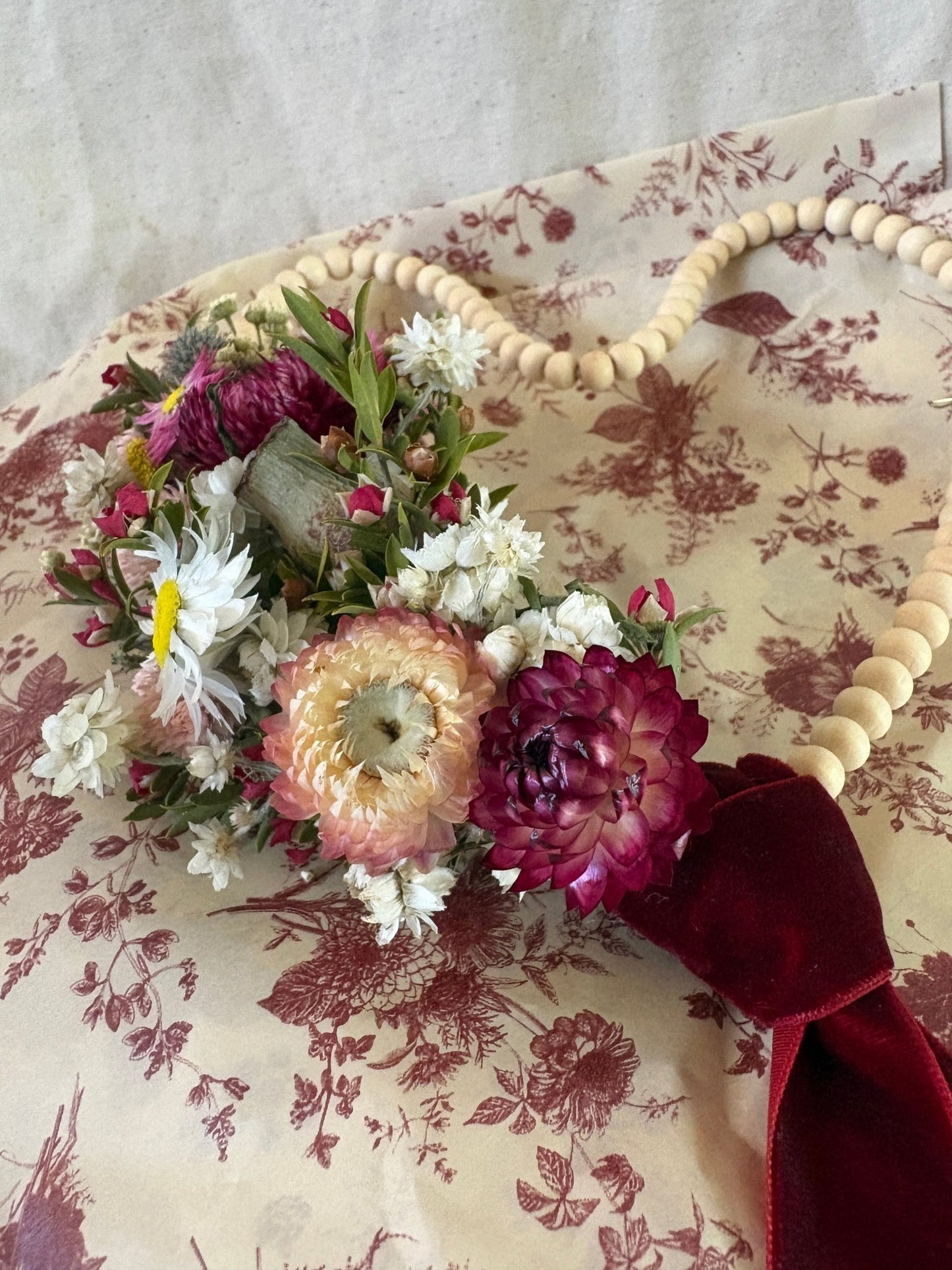 Sweet Heart — Dried Flower Wreath - Everlasting Floral Studio