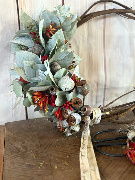 Summer Wild Flower Series - Bushfire Red