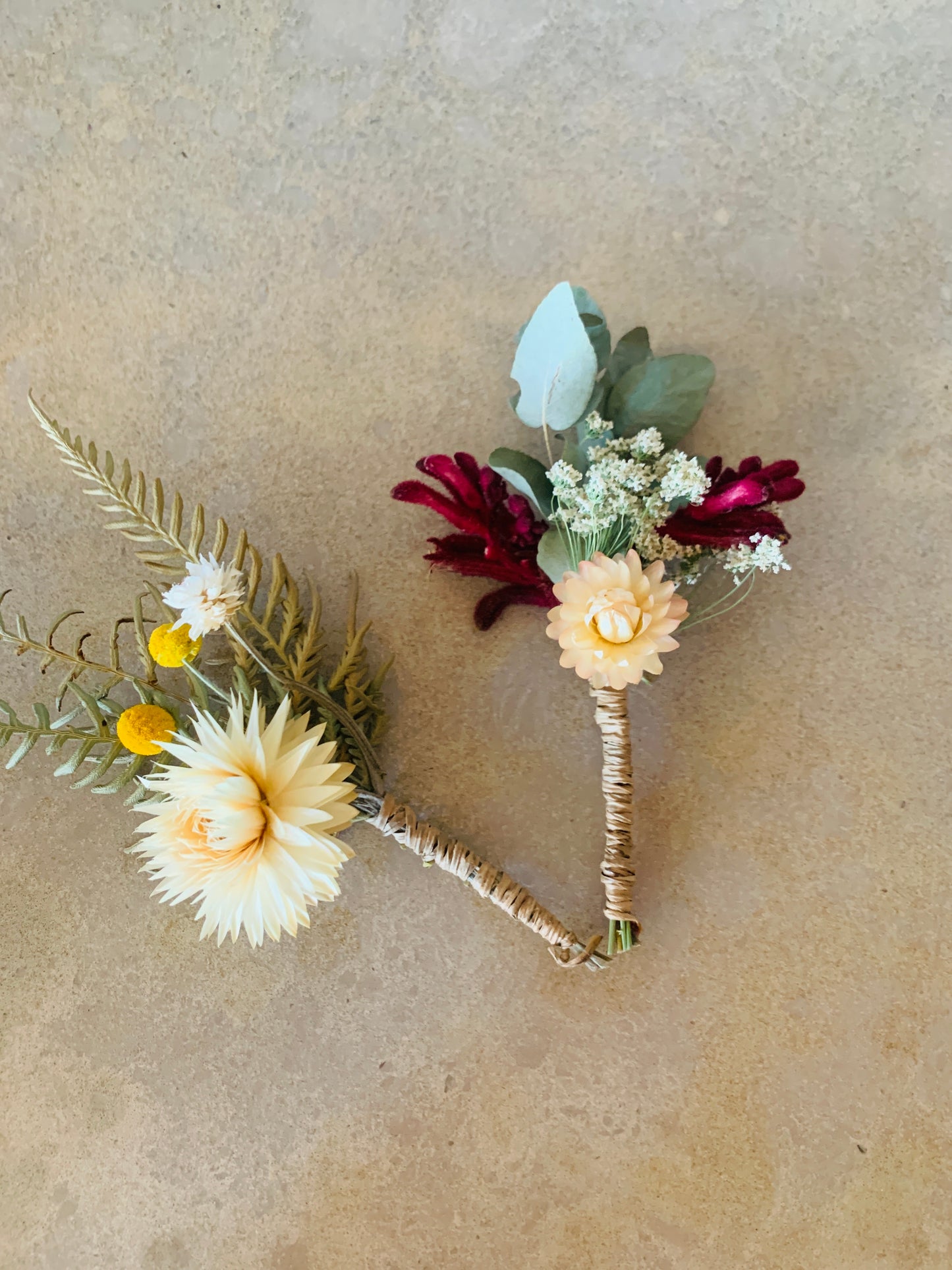 Dried Flower Buttonhole/ Corsage Floral Decorations